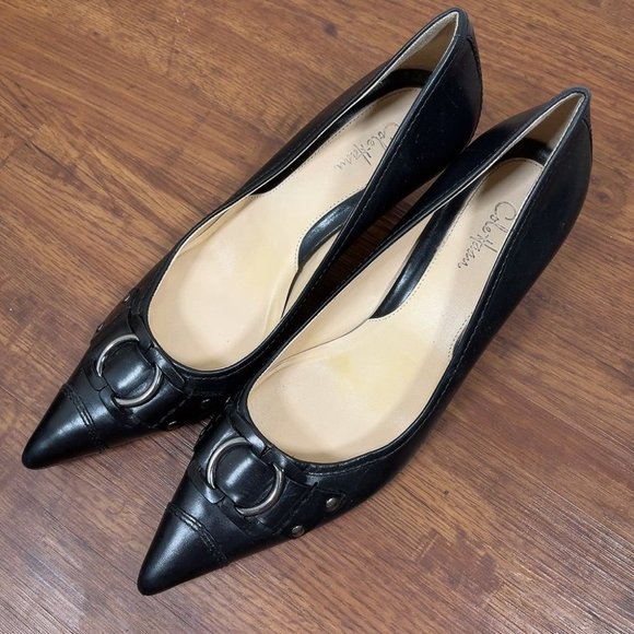 Cole Haan Black Pointed Heels - Picture 3 of 14